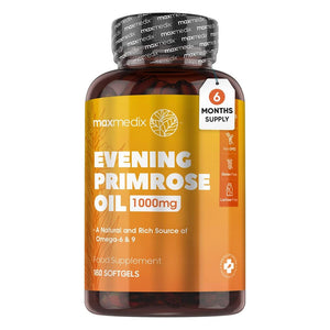 MaxMedix Evening Primrose Oil 1000 mg 180 Softgels