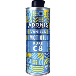 زيت ام سي تي بطعم الفانيلا لنظام الكيتو 500 مل - Adonis Keto Vanilla C8 MCT Oil 500 ml - Herbanta -  تسوق الان بأفضل سعر في السعودية