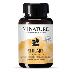 Shilajit 1000 mg 180's - MiNature Shilajit Extract 1000 mg Capsules 180's