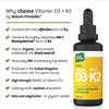 فيتامين د3 مع ك2 قطرات سائلة 30 مل - Nature Provides Vitamin D3 & K2 Liquid Drops 30 ml