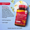 زيت كبد الحوت 1000 ملج 365 كبسولة - Nutravita Cod Liver Oil 1000 mg Softgels 365’s