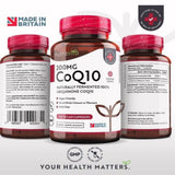 CoQ10 Enzyme Concentrate 200 mg 120 Capsules - Nutravita CoQ10 Enzyme 200 mg 120's