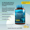 كبسولات أوميجا 3 زيت السمك 1400 ملج 90 كبسولة - Nutravita High Strength Omega 3 Fish Oil 1400 mg Softgels 90’s