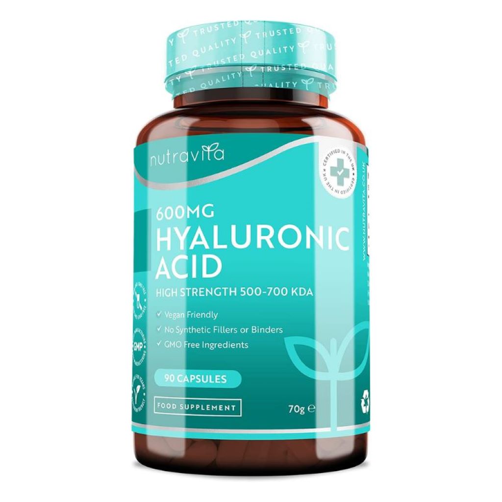 حمض الهيالورونيك 600 ملج 90 كبسولة - Nutravita Hyaluronic Acid 600mg 90 Capsules