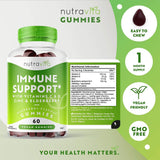 فيتامينات مضغ لدعم المناعة 60 حبة - Nutravita Immune Support Gummies 60’s