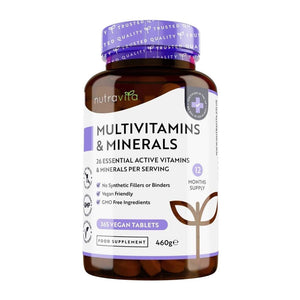 فيتامينات ومعادن متعددة 365 قرص نباتي - Nutravita Multivitamins & Minerals Vegan Tablets 365’s