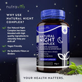 Nutravita Natural Night Complex 120 Vegan Capsules