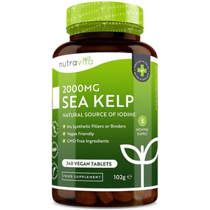 أقراص أعشاب البحر 2000 مجم 240 قرص - Nutravita Sea Kelp 2000 mg Tablets 240's