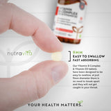 فيتامين ب مركب مع فيتامين د 365 قرص - Nutravita Vitamin B Complex With Vitamin D3 Tablets 365's
