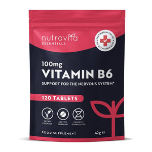 فيتامين ب6 تركيز 100 ملج 120 قرص - Nutravita Vitamin B6 100 mg Tablets 120’s