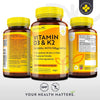 Vitamin D3 + K2 120 Capsules - Nutravita Vitamin D3 &amp; K2 Capsules 120's