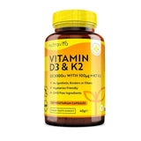 فيتامين د3 + ك2  120 كبسولة - Nutravita Vitamin D3 & K2 Capsules 120’s