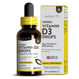 Vitamin D3 Oral Drops 60 ml - Nutravita Vitamin D3 Drops 1000 IU 60 ml