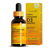 Vitamin D3 Oral Drops 60 ml - Nutravita Vitamin D3 Drops 1000 IU 60 ml