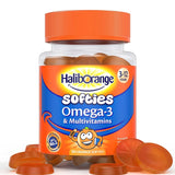 هاليبورانج اوميجا 3 مع فيتامينات مضغ بطعم البرتقال 30 قرص مضغ-  Haliborange Omega-3 and Multivitamins Orange Softies 30's