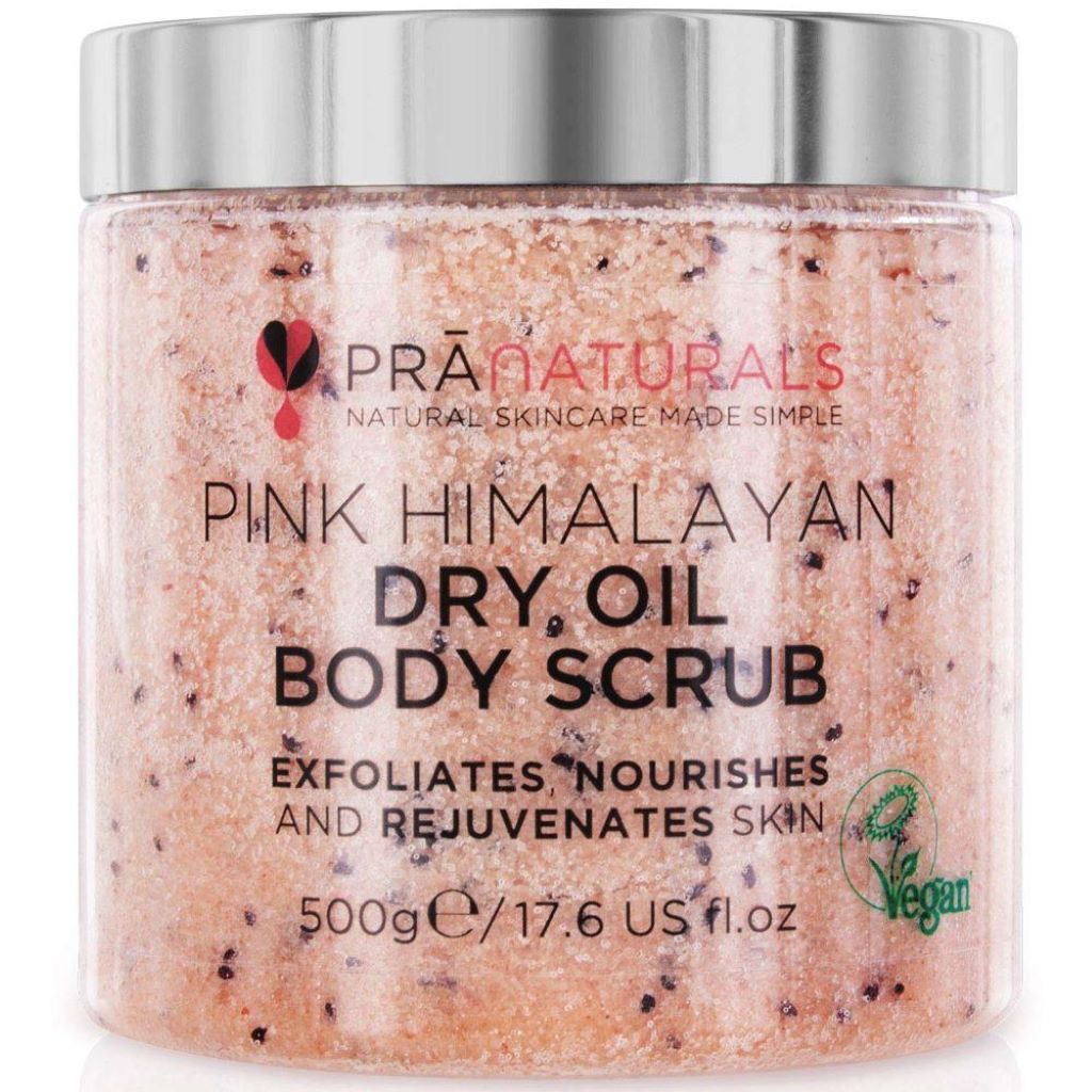 PraNaturals Pink Himalayan Dry Oil Body Scrub 500 gm 