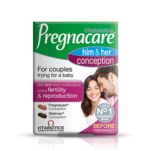 بريجناكير كونسيبشن للنساء و الرجال 60 قرص - Pregnacare Conception Him & Her 60's - Herbanta - تسوق الان بأفضل سعر في السعودية