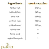 أعشاب تريفالا العضوية 60 كبسولة - Pukka Triphala Plus Organic Herbal Supplement 60 Capsules