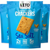 Keto Almond Flour Crackers 3 Pack * 64g - Keto Almond Flour Crackers 3*64g 