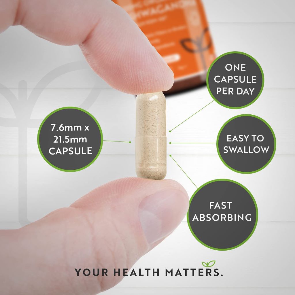 Nutravita Organic Ashwagandha 500 mg 60 Capsules