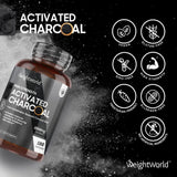 كبسولات الفحم النشط 2000 مجم 180 كبسولة - Weight World Activated Charcoal 2000 mg Capsules 180's