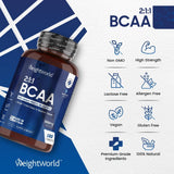 Branched Chain Amino Acids 180 Tablets - Weight World BCAA Tablets 1000 mg 180's