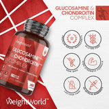جلوكوزامين وكوندرويتين 180 كبسولة - Weight World Glucosamine and Chondroitin Complex Capsules 180's