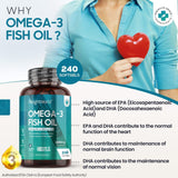 أوميجا 3 زيت السمك 2000 مجم 240 كبسولة - Weight World Omega 3 Fish Oil 2000 mg Softgels 240’s