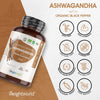 كبسولات الأشواجاندا العضوية 600 ملج 180 كبسولة - Weight World Organic Ashwagandha 600 mg Capsules 180’s