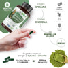 الكلوريلا والاسبيرولينا العضوية 180 كبسولة - Weight World Organic Spirulina and Chlorella Capsules 180’s