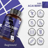 Acai Berry 2600 mg Capsules 120's - Weight World Pure Acai Berry 2600 mg Capsules 120's